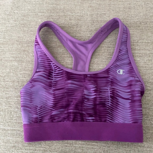 Champion purple medium support racer back bra Size XS. - Picture 1 of 5